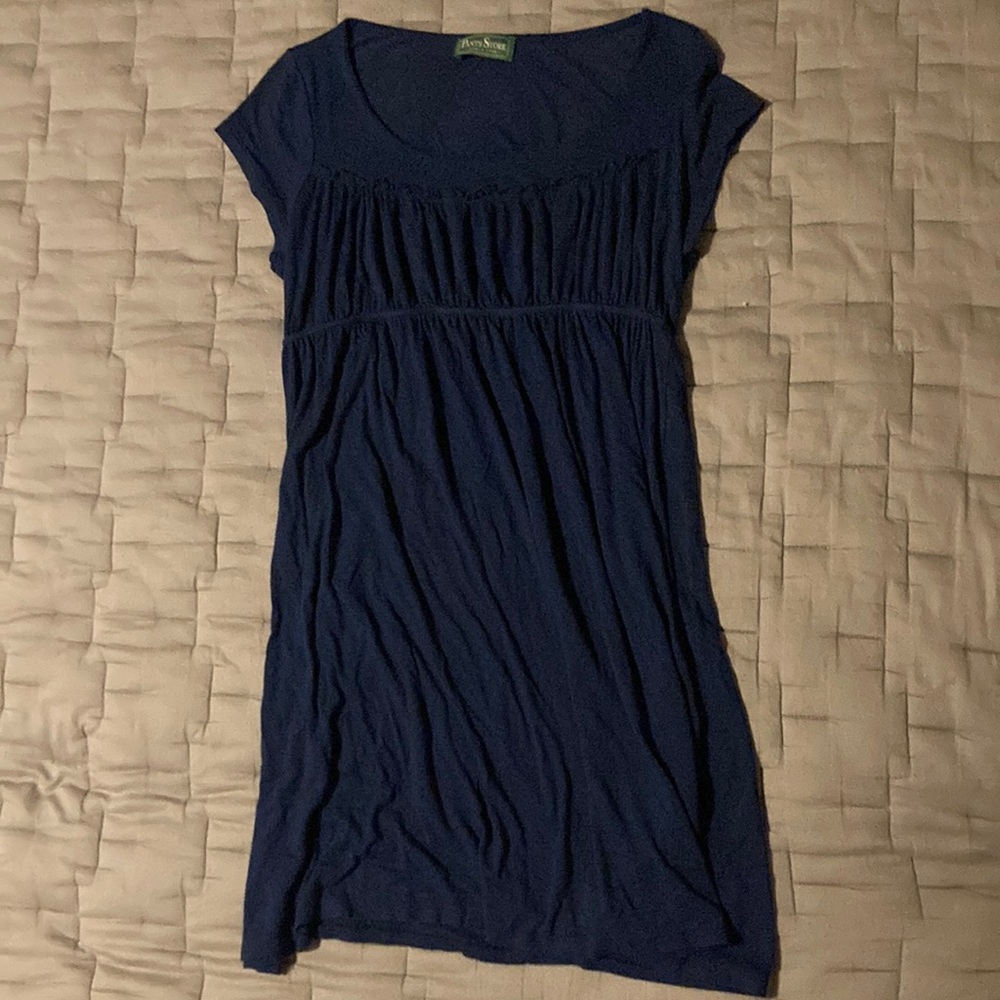Navy Blue Mini Dress